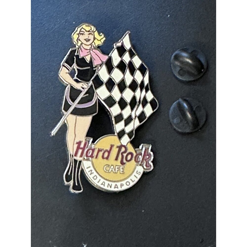 Hard Rock Cafe LE 900 Pin - 2003 Indianapolis Girls of Rock Checkered Flag